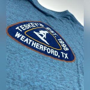 👚TESKEYS WEATHERFORD TX EST 1998 Blue XXL T SHIRT